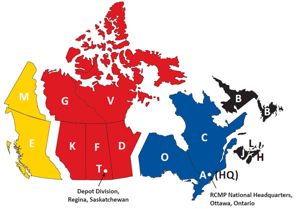 Map carte eng rcmp