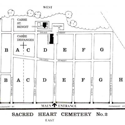 Sacred heart new cemetery new bedford plan